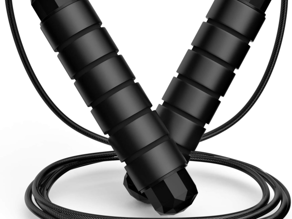Jump Rope, Tangle-Free Rapid Speed Jumping Rope Cable with Ball Bearings for Women, Men, Adjustable Steel Jump Rope with Foam Handles for Home Gym Exercise Fitness Workout Equipment & Slim Body