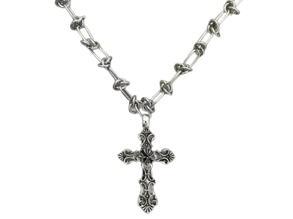 1PC Gothic Pendants Necklace For Men Couple Kpop Punk Chain Necklaces Long Korean Fashion Y2K Jewelry On The Neck Gift
